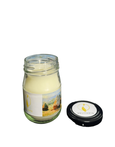 Vela homenaje campos dorados 160 ml fragancia canela manzana y bergamota