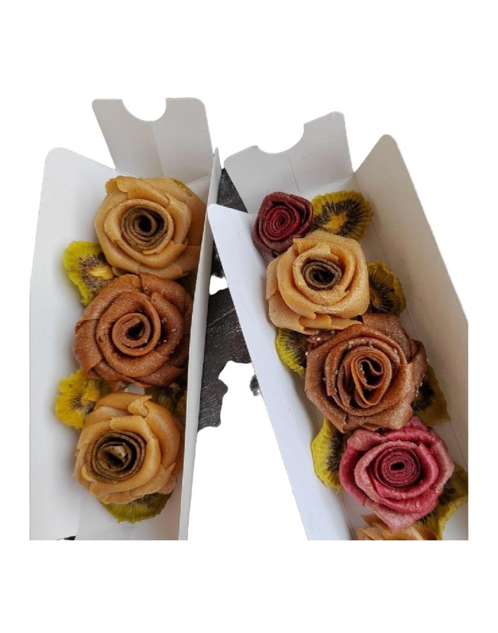 Flores de lámina de frutas de estación