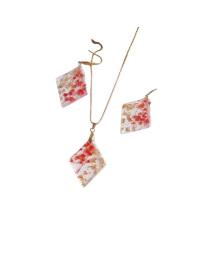 Juego de collar y aretes perseverancia
