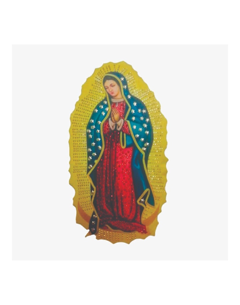 Parche virgen de guadalupe con pedreria