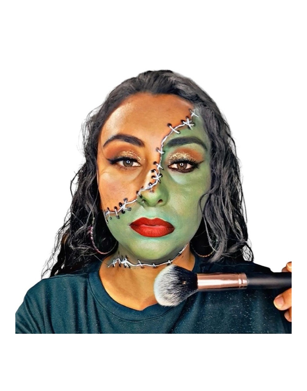 Maquillaje artistico frankenstein