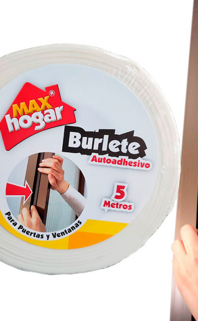 Burlete para puertas y ventanas Max Hogar - Blanco