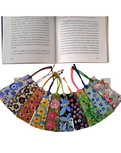 Separadores para libro Floripondia en disco de vinilo