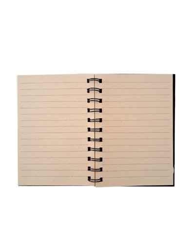 Libreta Mafalda en disco de vinilo pintada a mano