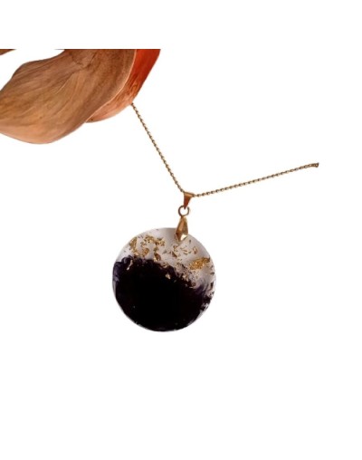 Juego de collar y aretes anochecer  