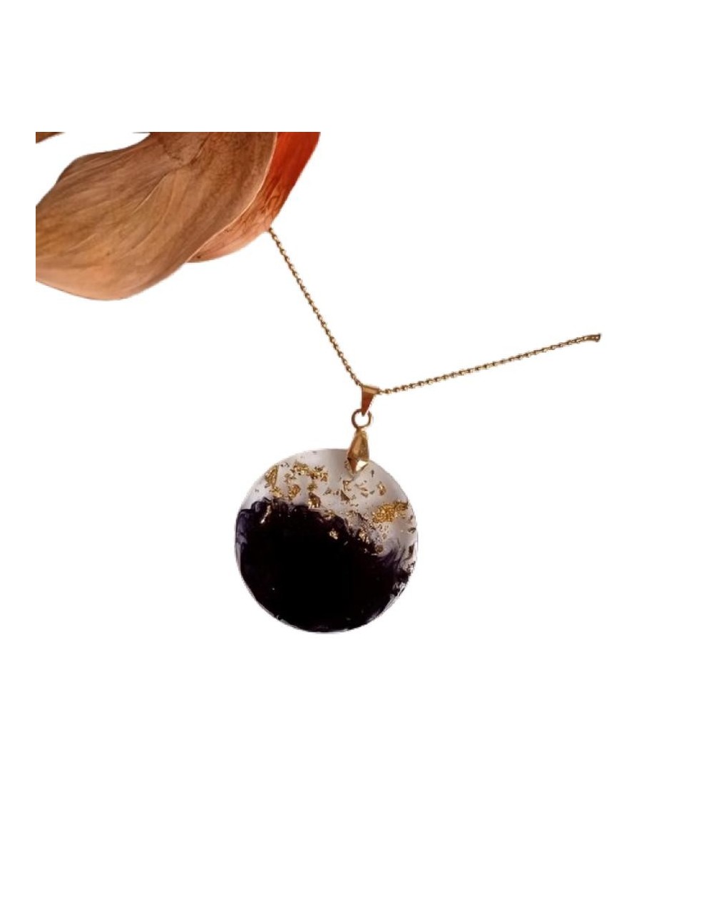 Juego de collar y aretes anochecer  