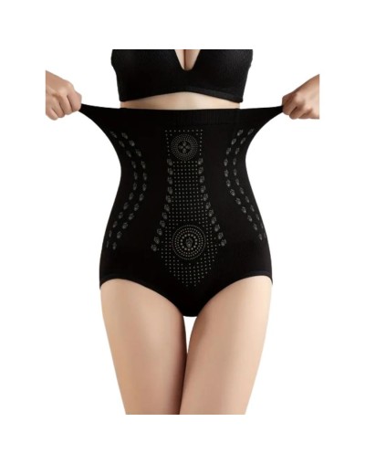 Bragas moldeadoras de cuerpo de cintura alta para mujer negro