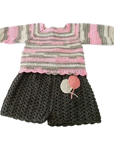 Conjunto tejido para niña 