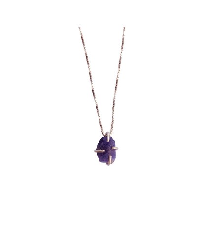 Collar amatista en plata