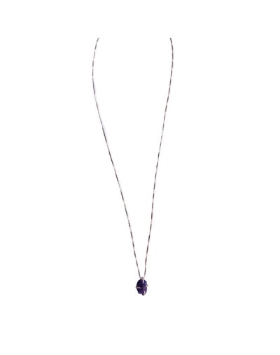 Collar amatista en plata