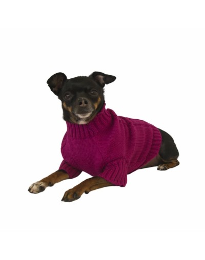 Sacos tejidos para perros magenta