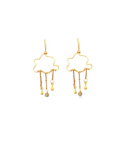 Aretes lluvia