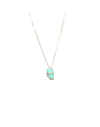 Collar esmeralda canutillo
