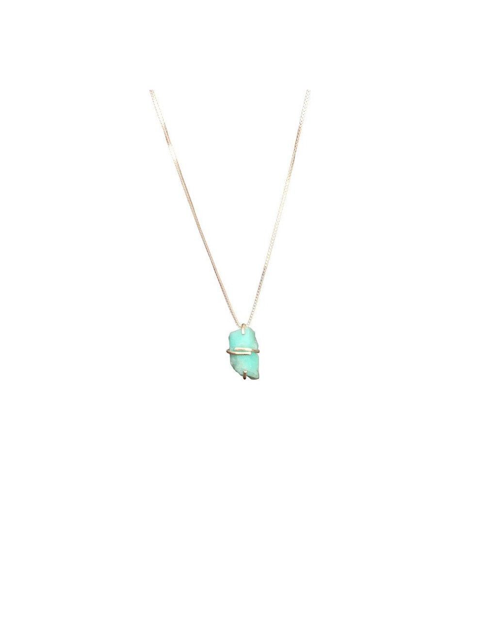 Collar esmeralda canutillo