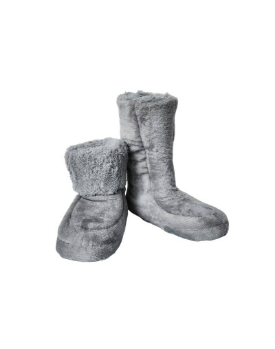 Pantuflas gris perla