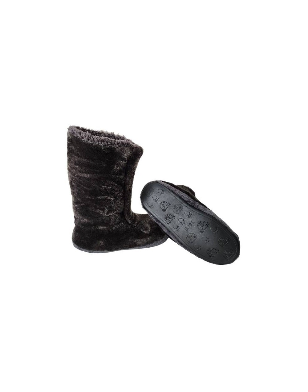 Pantuflas grises osc