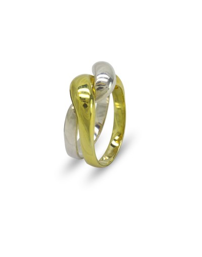 Aros entrelazados nudo del amor anillo