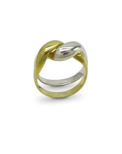 Aros entrelazados nudo del amor anillo