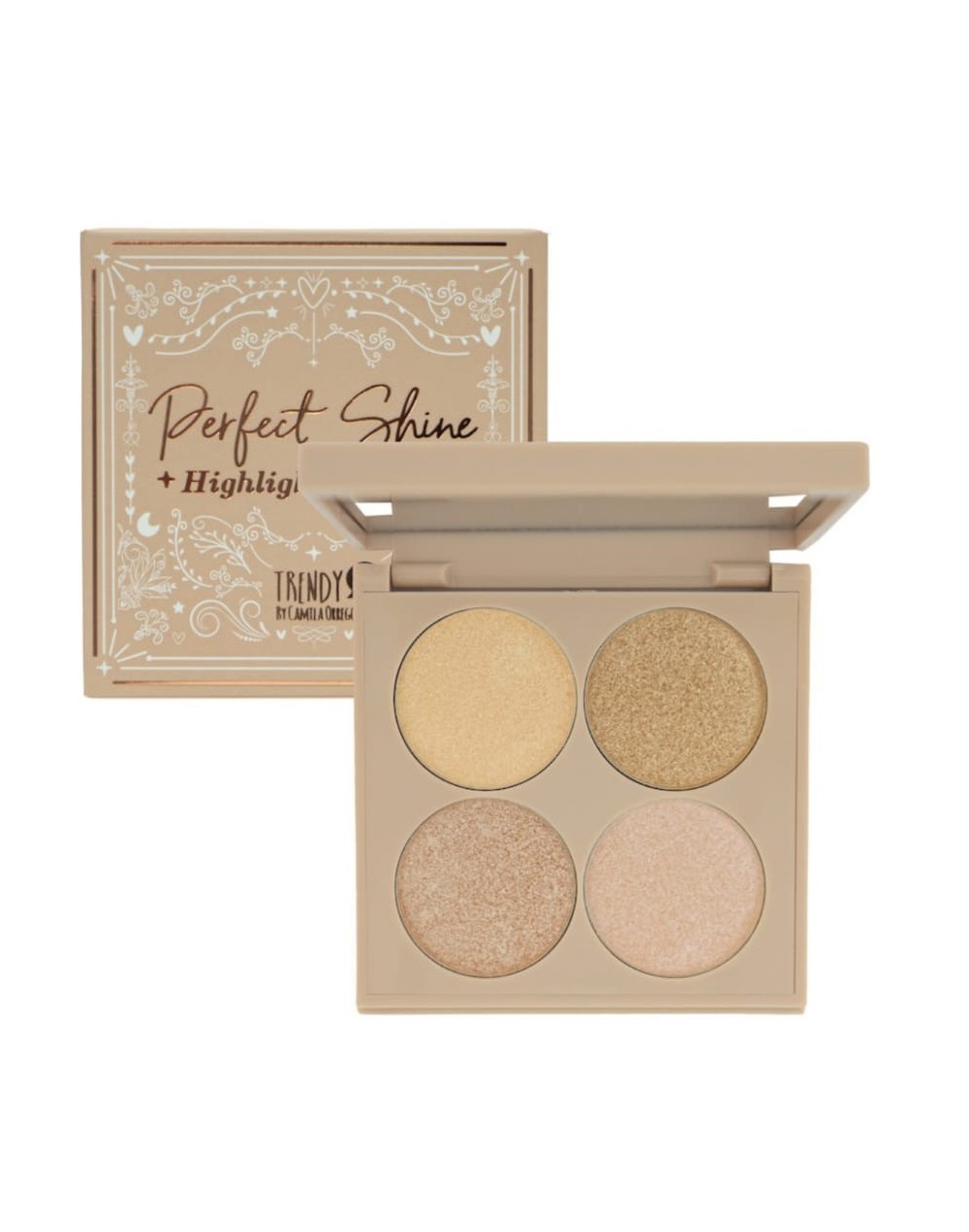 KIT X 4 ILUMINADORES TRENDY PERFECT SHINE