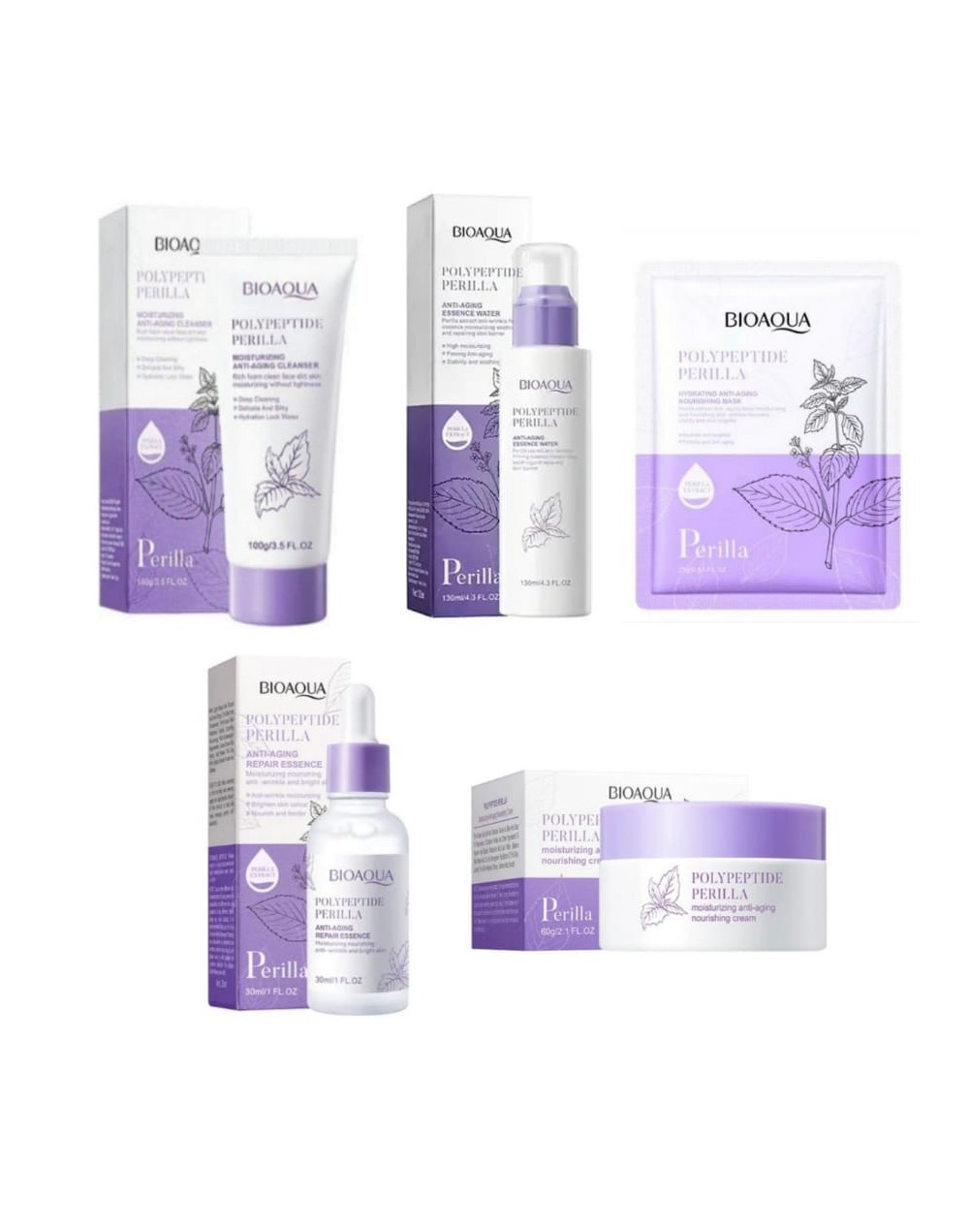 Kit Bioaqua polipéptidos y perilla