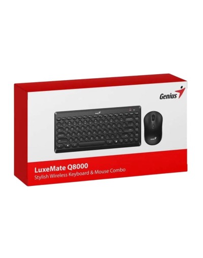 Combo teclado y mouse inalámbrico luxemate q8000
