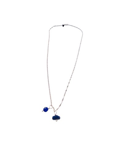 Collar en plata lapislazuli y ojo turco