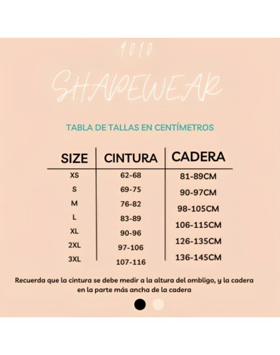 Faja tipo body tirante delgado removible