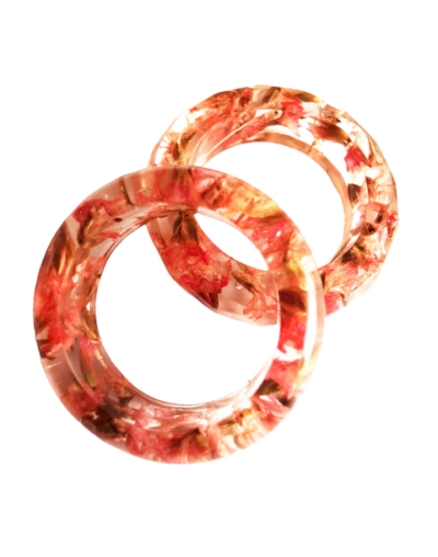 Maxi argolla floral 