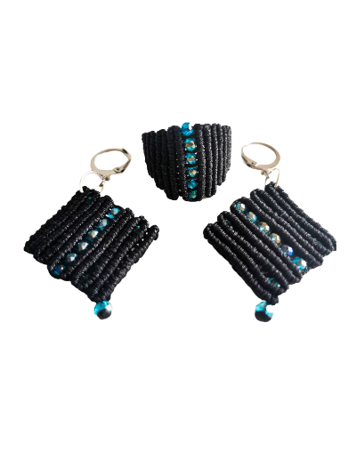 Conjunto rombo cristales