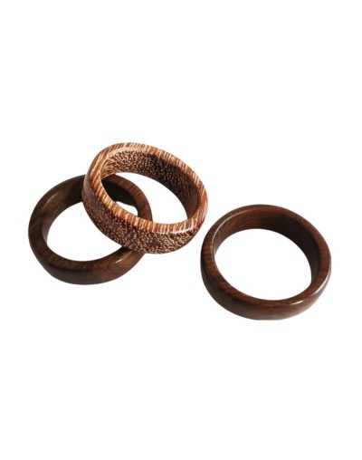 Argollas en madera