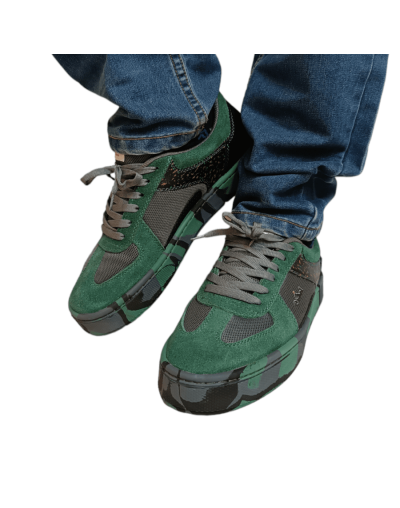 Tenis Hombre Evan Cattleya Verde Militar