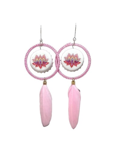 Aretes flor de lotto