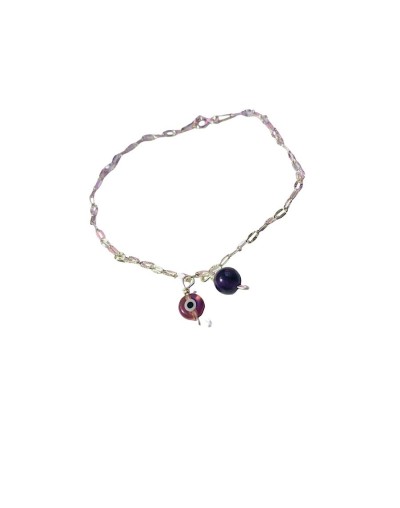 Brazalete amatista en plata
