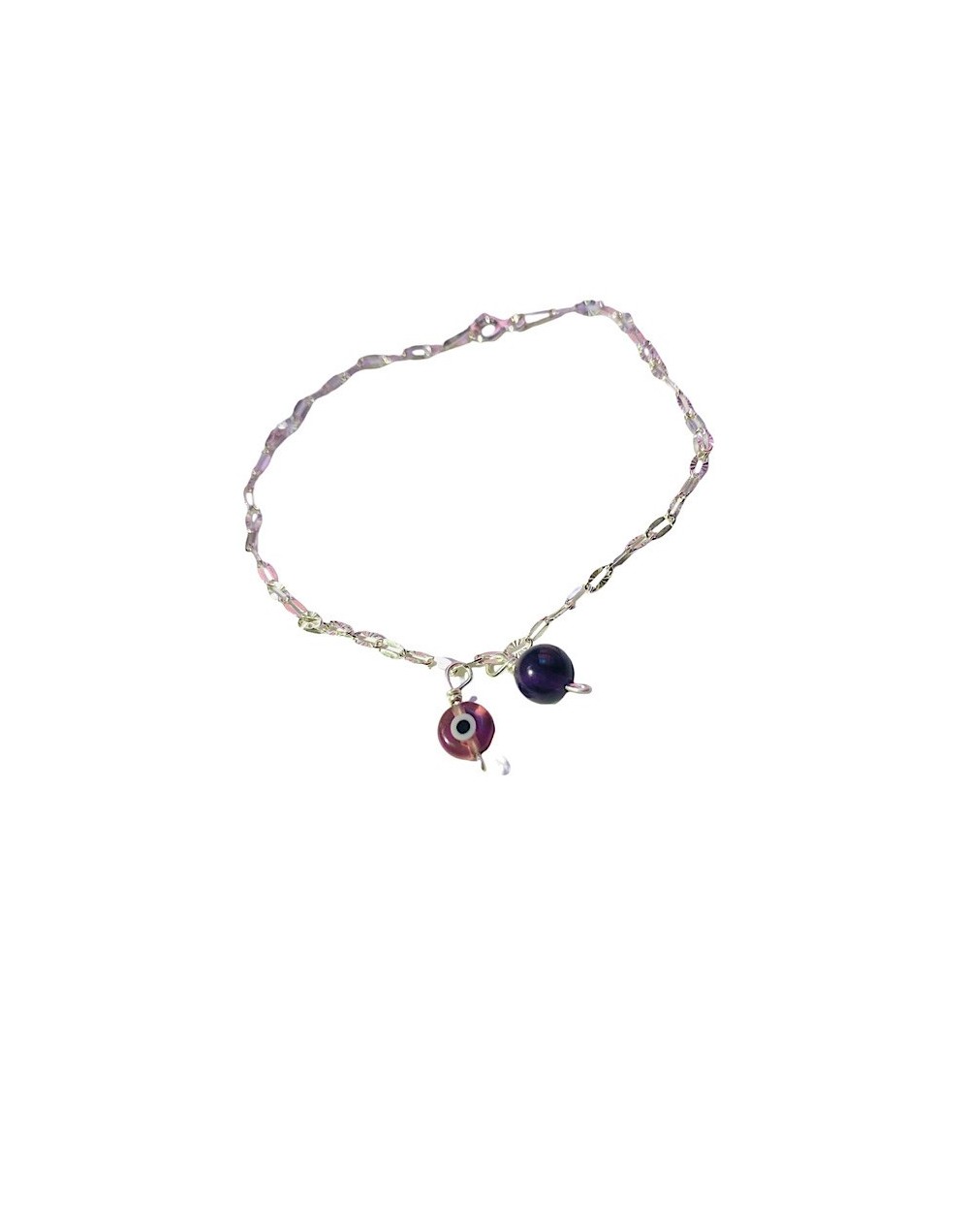 Brazalete amatista en plata