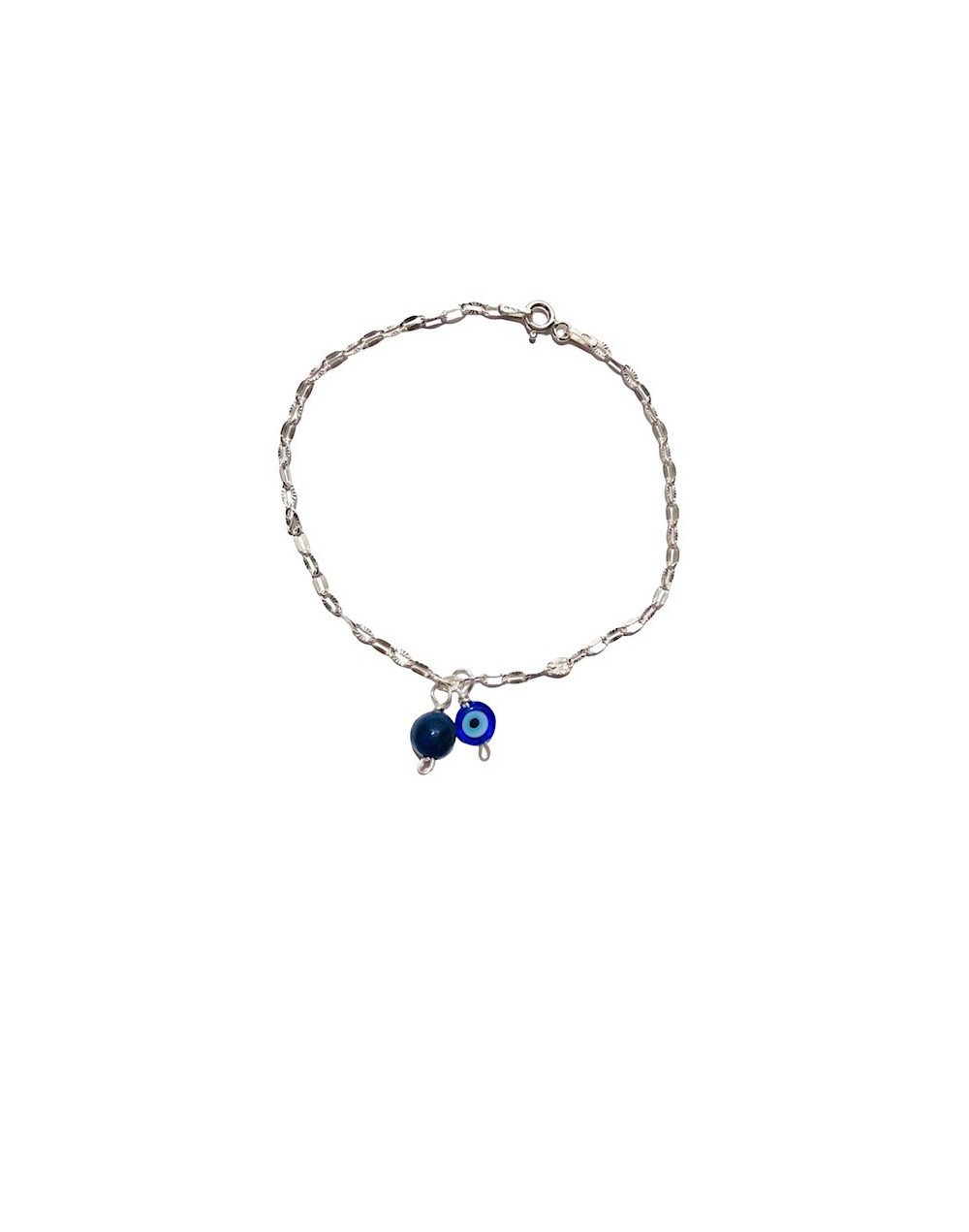 Brazalete lapislazuli en plata