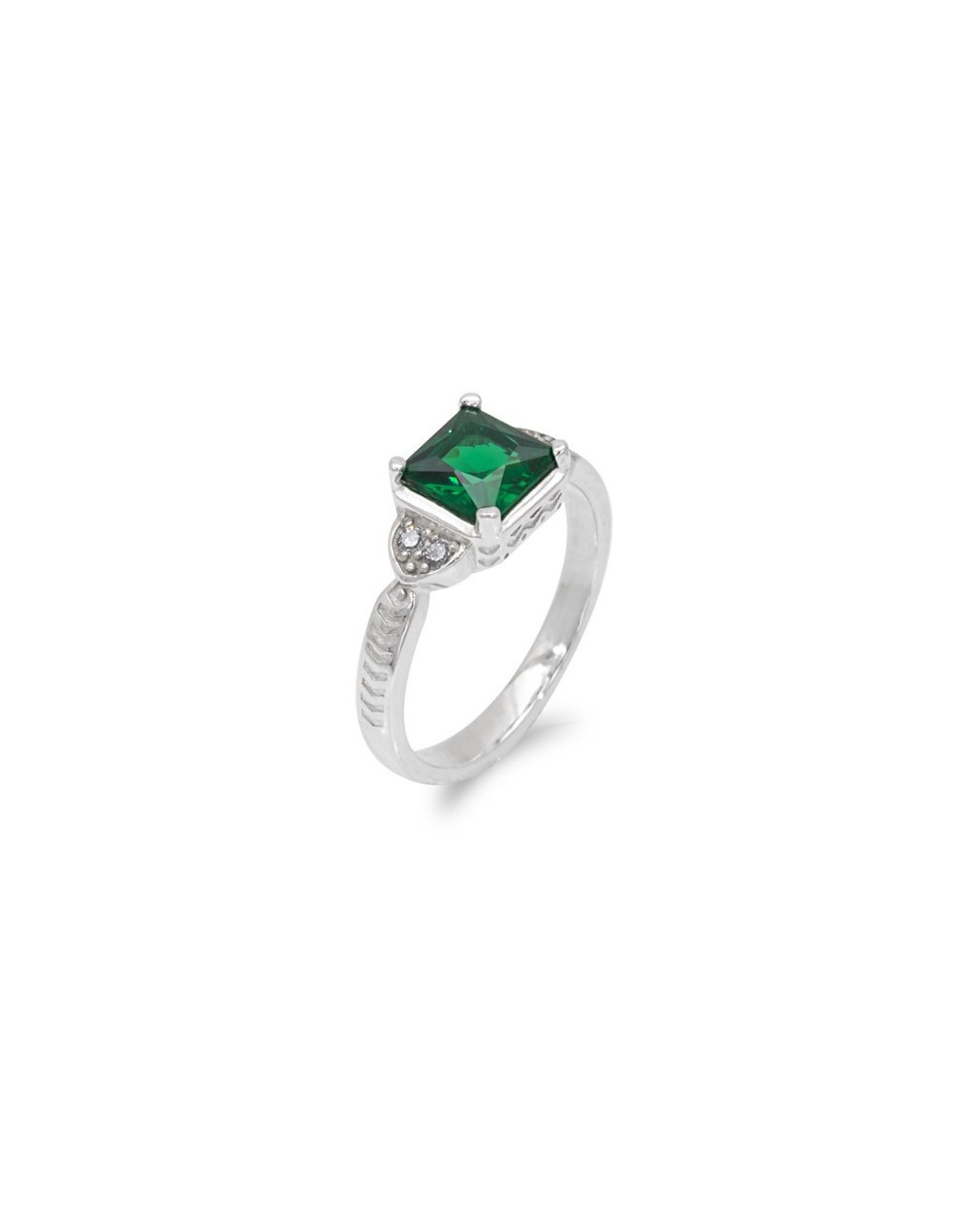 Anillo piedra cuadrada