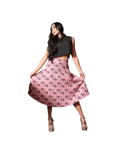 Falda plisada midi queen elizabeth