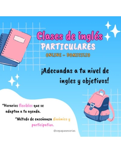 Profesores de inglés online y domicilio