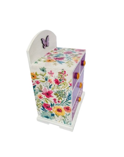Joyero estampado primaveral