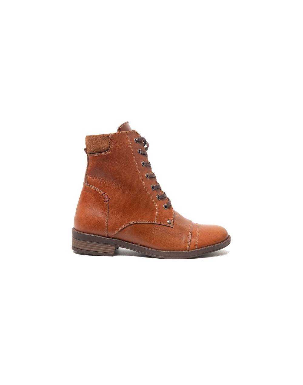 Botines en cuero para mujer outlet shop grace miel