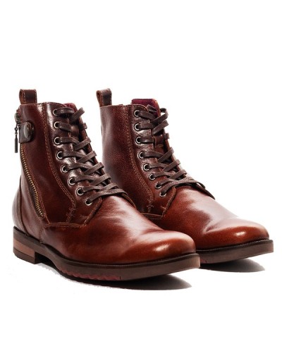 Botines en cuero para Hombre Outlet Shop DANTE Coñac