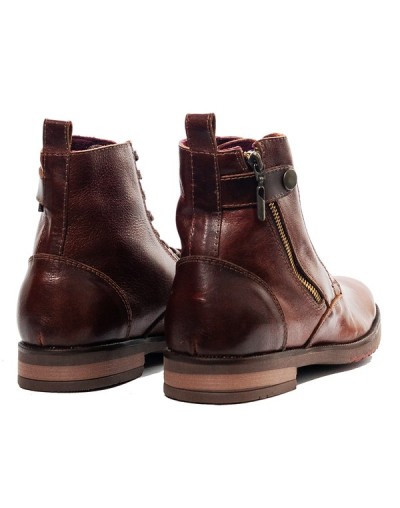 Botines en cuero para Hombre Outlet Shop DANTE Coñac