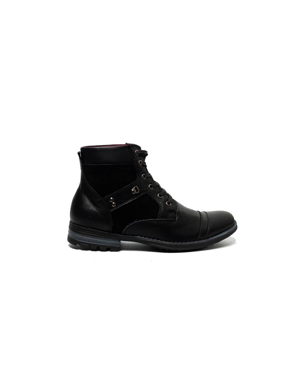 Botines en cuero para Hombre Outlet Shop ZAAC Negro