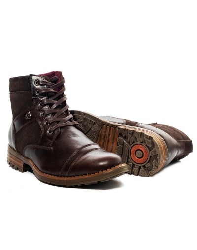 Botines en cuero para Hombre Outlet Shop ZAAC Café