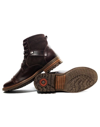 Botines en cuero para Hombre Outlet Shop ZAAC Café