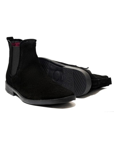 Botines en cuero para Hombre Outlet Shop JO CHELSEA Negro