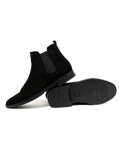 Botines en cuero para Hombre Outlet Shop JO CHELSEA Negro