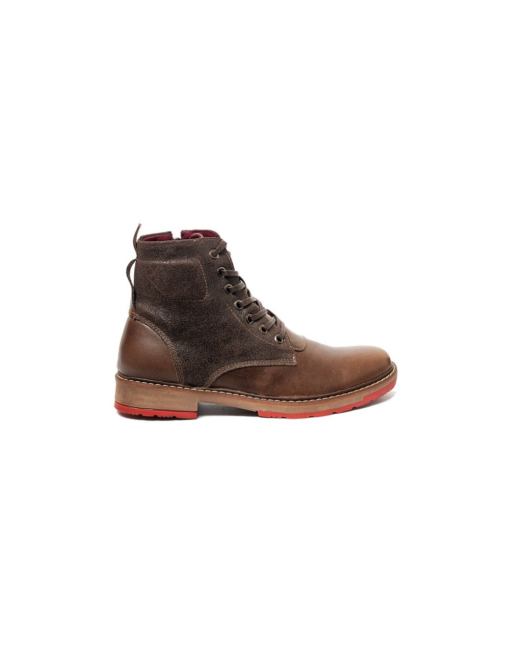 Botines en cuero para hombre outlet shop sport café