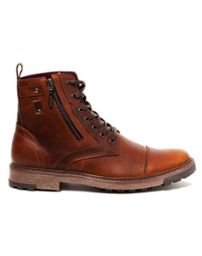 Botines en cuero para hombre outlet shop vicenzo miel