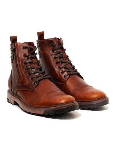 Botines en cuero para hombre outlet shop vicenzo miel